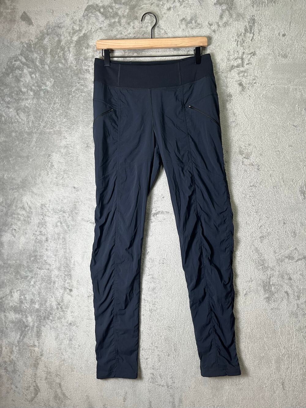 prAna Koen Charcoal Gray Pull On Hiking Travel Cargo Pants Women’s Small Tall